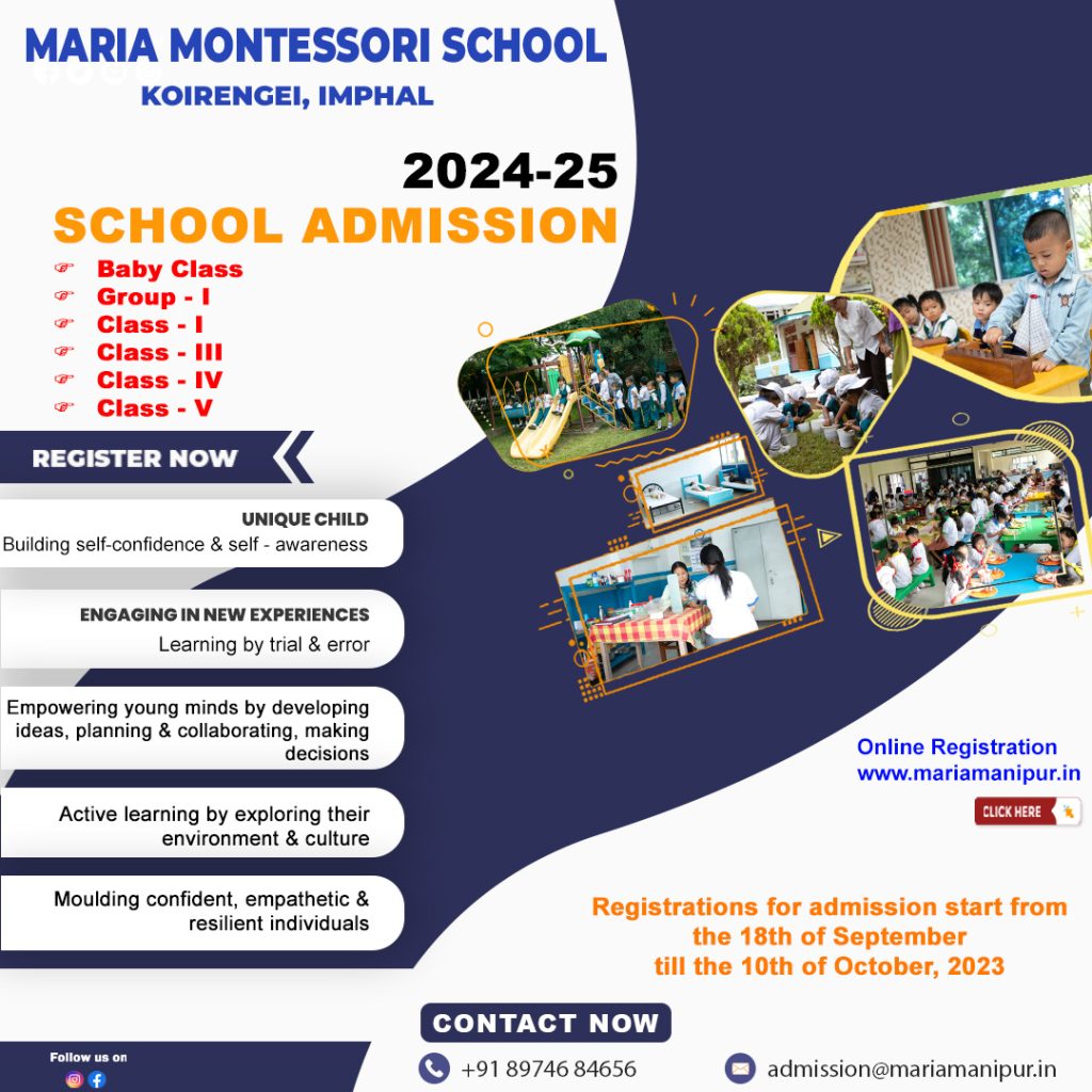 Registration for Baby Class, Group I, Class I, Class III, Class IV, Class V for Academic Session 2024-25